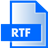 RTF File Extension Icon 48x48 png